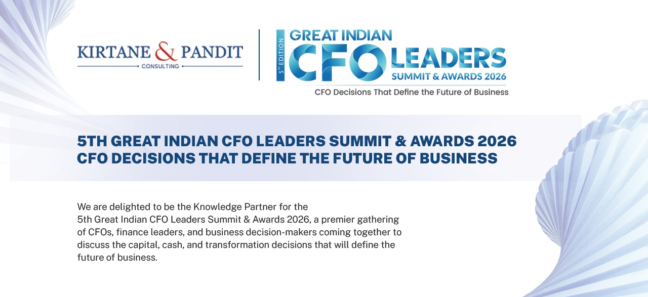 Great Indian CFO Leaders summit and Awards 2026 - Kirtane & Pandit Consulting Principal Knowledge Partner